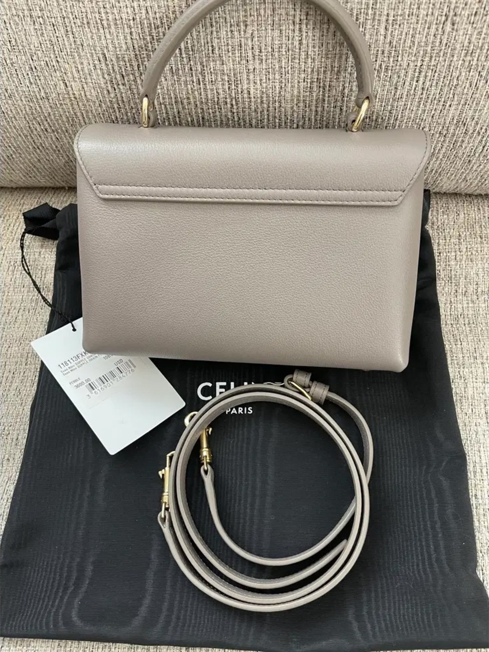 Celine Medium Nino Bag Supple Grained Calfskin - Picture 2 of 11